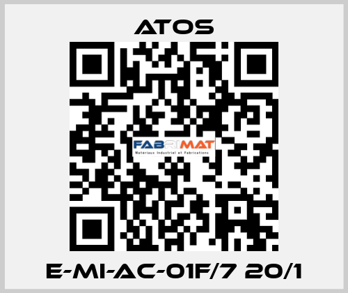 E-MI-AC-01F/7 20/1 Atos