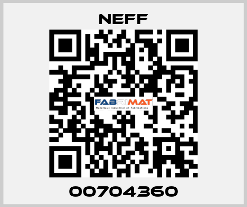 00704360 Neff