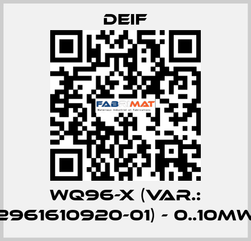 WQ96-x (Var.: 2961610920-01) - 0..10MW Deif