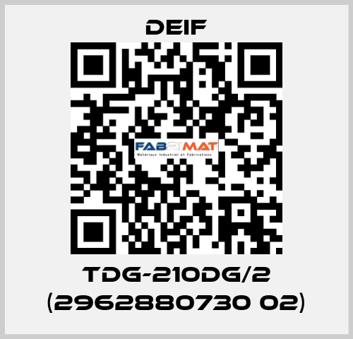 TDG-210DG/2 (2962880730 02) Deif