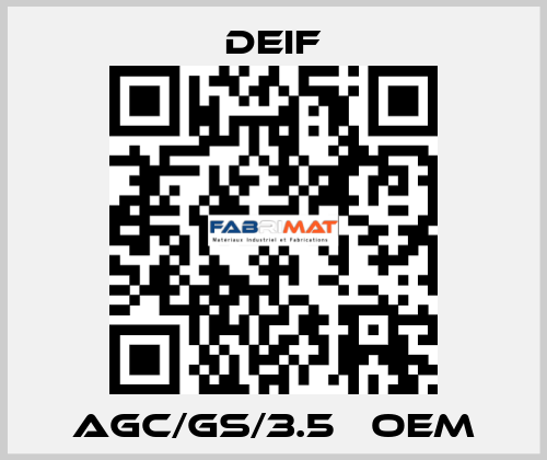 AGC/GS/3.5   oem Deif