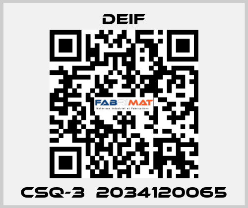 CSQ-3  2034120065 Deif