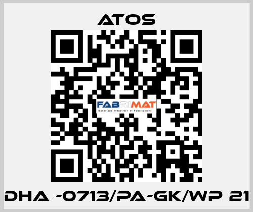 DHA -0713/PA-GK/WP 21 Atos