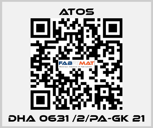 DHA 0631 /2/PA-GK 21 Atos