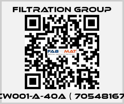 CW001-A-40A ( 70548167) Filtration Group