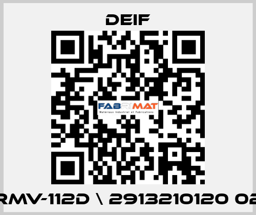 RMV-112D \ 2913210120 02 Deif