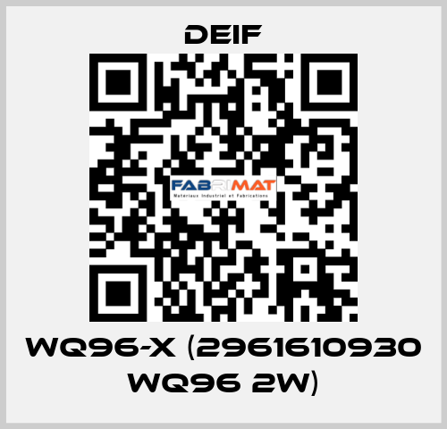 WQ96-x (2961610930 WQ96 2W) Deif