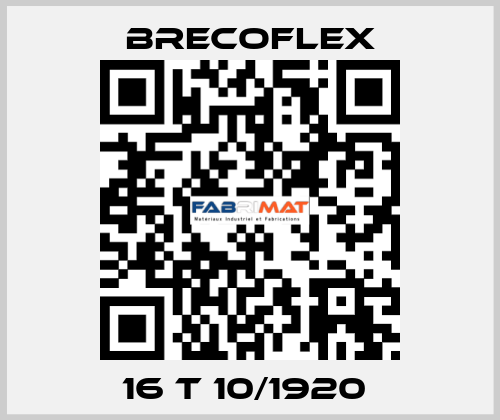 16 T 10/1920  Brecoflex