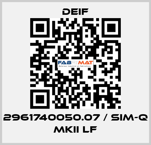 2961740050.07 / SIM-Q MKII LF Deif