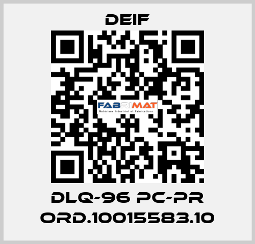 DLQ-96 pc-PR ord.10015583.10 Deif