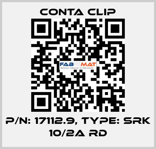 P/N: 17112.9, Type: SRK 10/2A RD Conta Clip