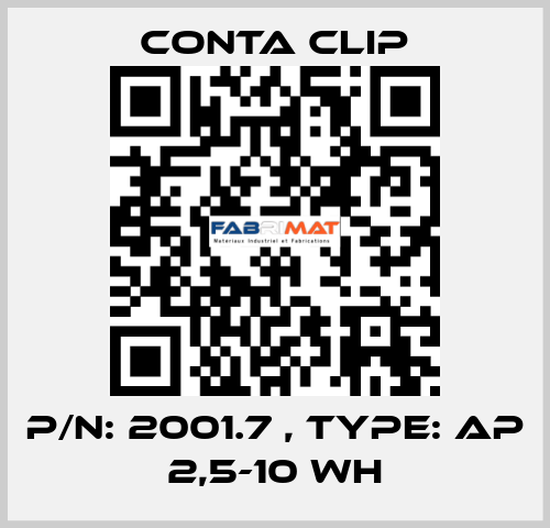 P/N: 2001.7 , Type: AP 2,5-10 WH Conta Clip