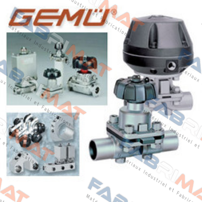 Diaphragm valve with actuator and control for 687 40D17345E12/N Gemü