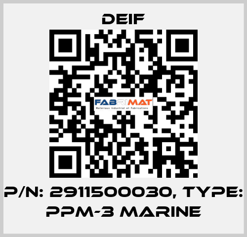 P/N: 2911500030, Type: PPM-3 Marine Deif