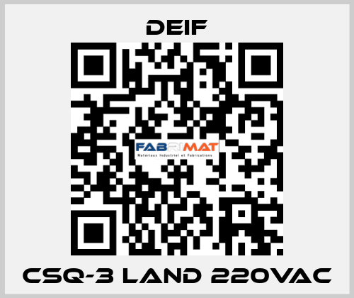 CSQ-3 Land 220vac Deif