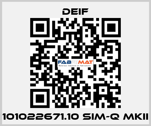 101022671.10 SIM-Q MKII Deif