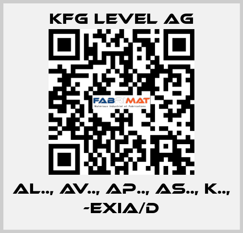 AL.., AV.., AP.., AS.., K.., -Exia/D KFG Level AG