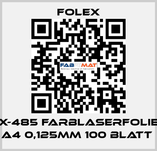 X-485 FARBLASERFOLIE A4 0,125MM 100 BLATT  Folex