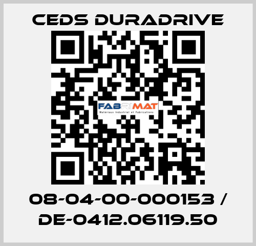 08-04-00-000153 / DE-0412.06119.50 Ceds Duradrive