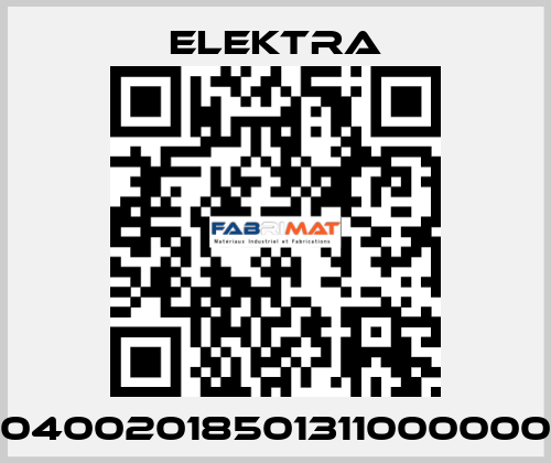 04002018501311000000 ELEKTRA