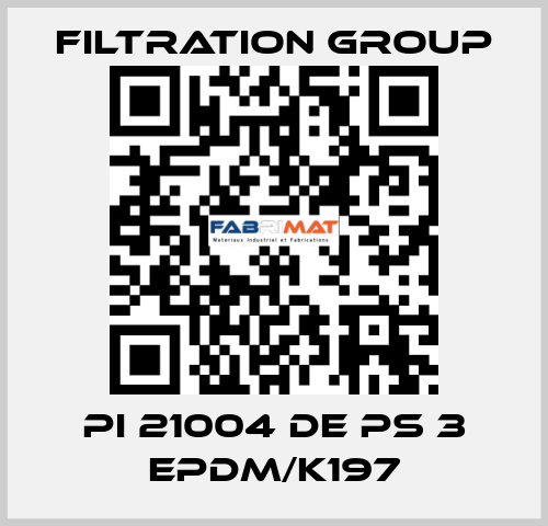 PI 21004 DE PS 3 EPDM/K197 Filtration Group