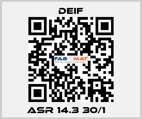 ASR 14.3 30/1 А Deif