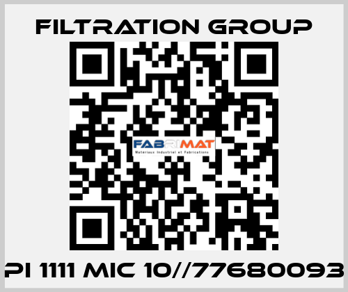 Pi 1111 Mic 10//77680093 Filtration Group