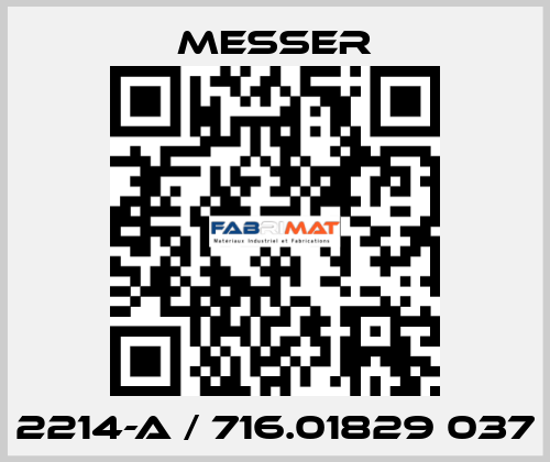 2214-A / 716.01829 037 Messer