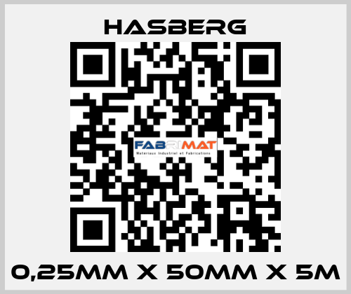 0,25MM X 50MM X 5M Hasberg