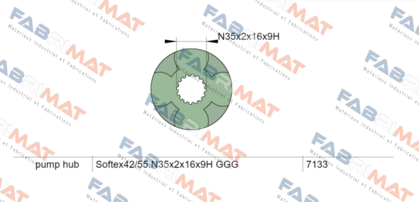 42/55A-N35x2 GGG/ DIN 5480 Softex