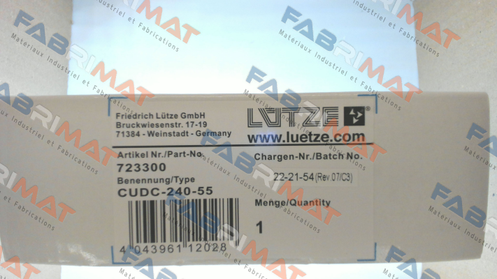 CUDC-240-55 / 723300 Luetze