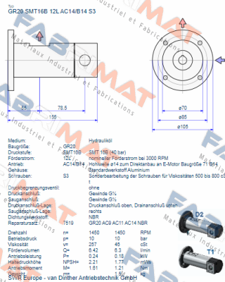 GR20 SMT 16B 12L AC14/B14 S3 Settima