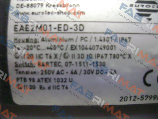 EAE2M01-551-ED-3D Eurotec