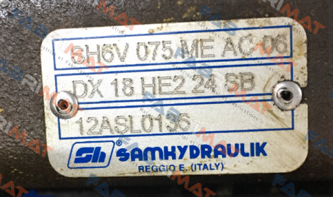 SH6V 075 ME AC 06 DX 18 HE2 24SB  Sam Hydraulik