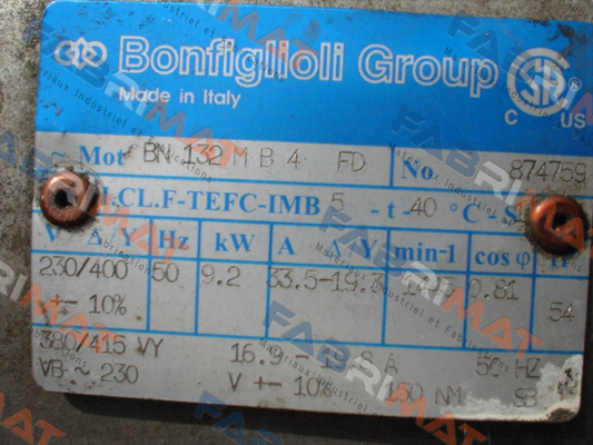 BN 132MB 4 FD Bonfiglioli