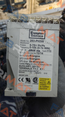 253-PH3G - 24VDC (ANSI 12/14)  CROMPTON INSTRUMENTS (TE Connectivity)