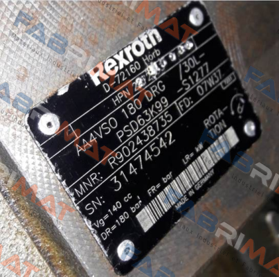 AA4VS0 180 DRG/30L-PSD63K99-S1277 not available  Rexroth