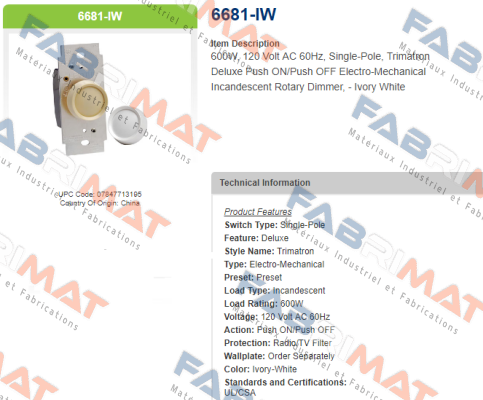 6681-IW Leviton