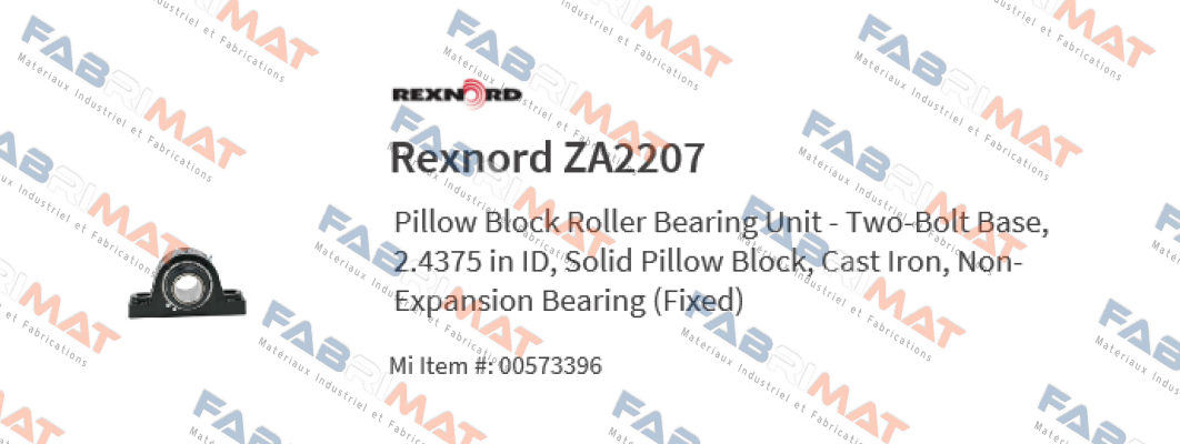 ZA 2207 Rexnord