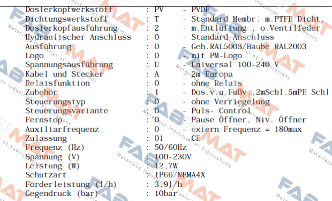 BT4B / BT4B1604PPB2000UA110000 ProMinent