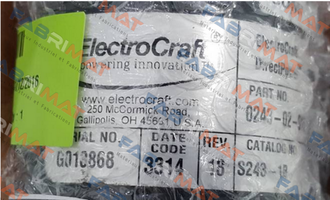 0243-02-015 Electro Craft