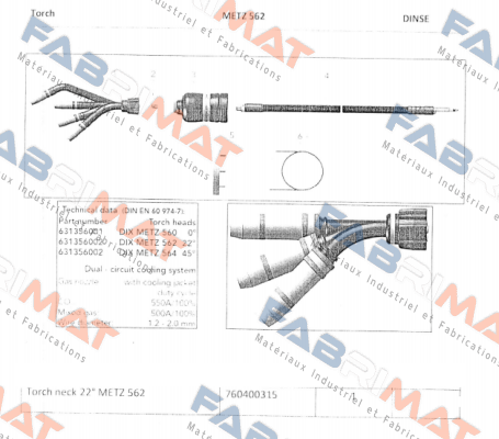 METZ 562 (631356002) Dinse