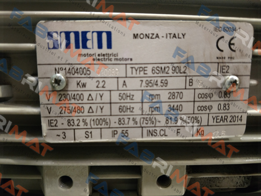 6SM290L 2POLES B3  Smem