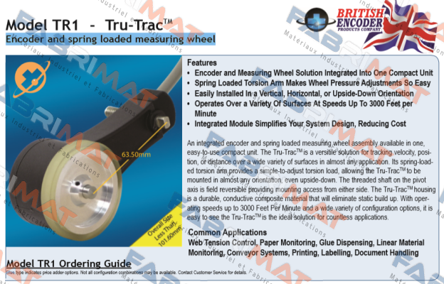 TR1-K1-R6-1800-PP-G2-ST-IP50 British Encoder