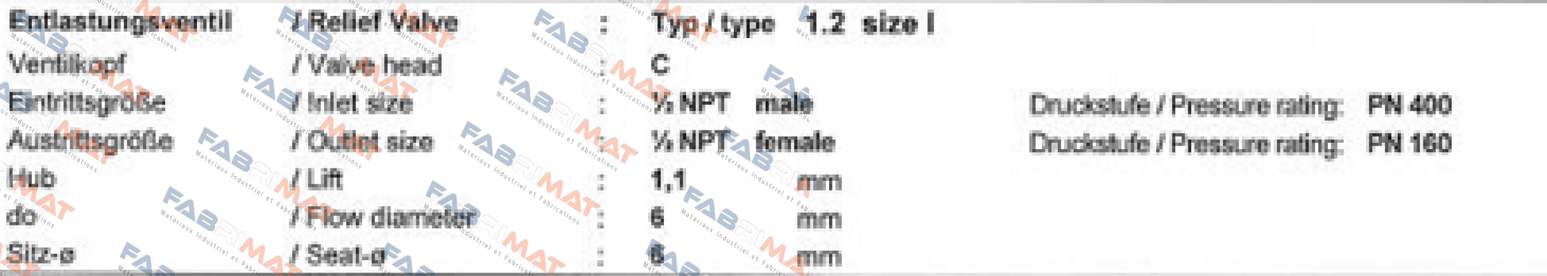 F066184 Valve type: 1.2  Niezgodka