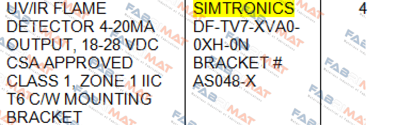 DF-TV7-XVA0-0XH-0N  Simtronics