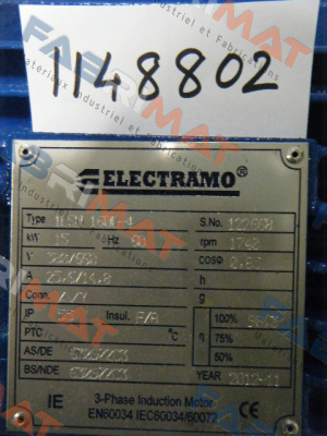 1LSM160L4 obsolete, replaced by 160L-4 Electramo