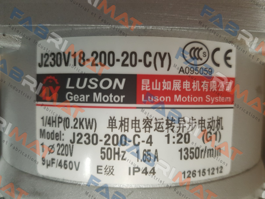 J230V18-200-20-C(A046) Luson