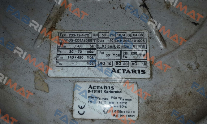 233-12-4-72 DN 50 Actaris [Itron]