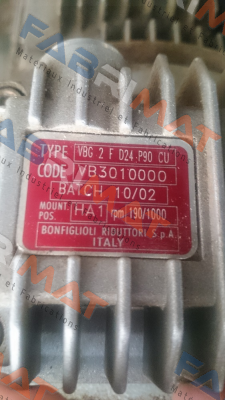 VBG 2F D24 P90 CU Cod:VB3010000 Bonfiglioli